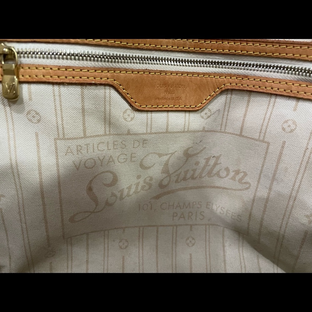 AUTHENTIC Louis Vuitton Neverfull MM Damier Azur - Picture 12 of 12